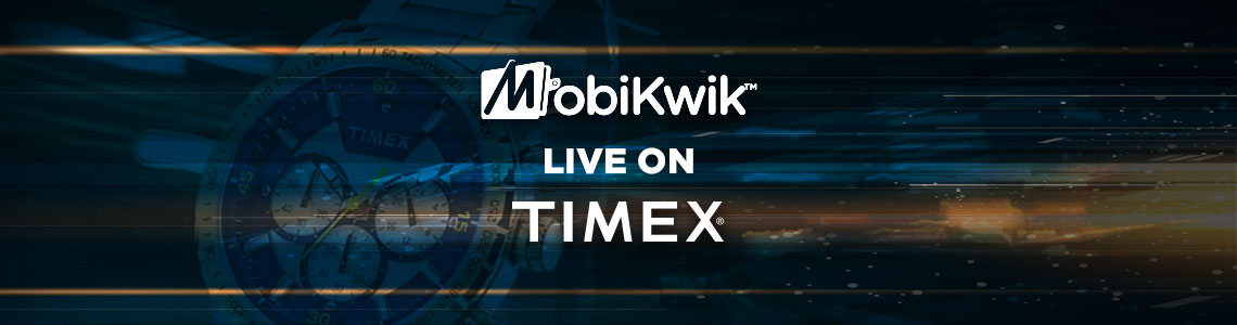 Pay cashless with MobiKwik at Timex retail stores